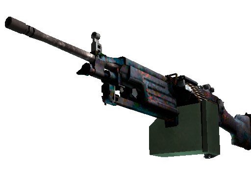 M249（StatTrak™） | 岩浆 (破损不堪)